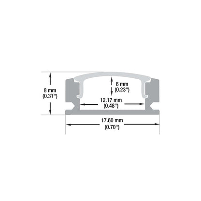 Low Profile Linear Aluminum LED Channel for LED Strips
