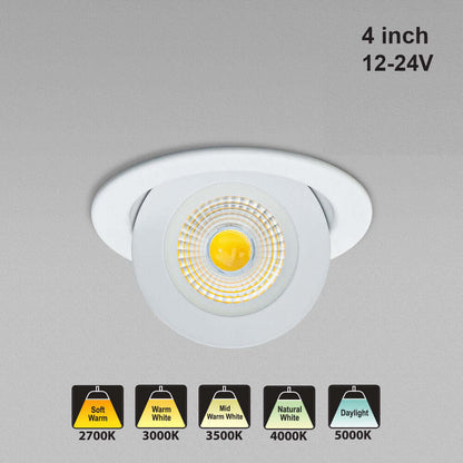 4 Inch Gimbal Recessed LED Downlight - 9W 5CCT