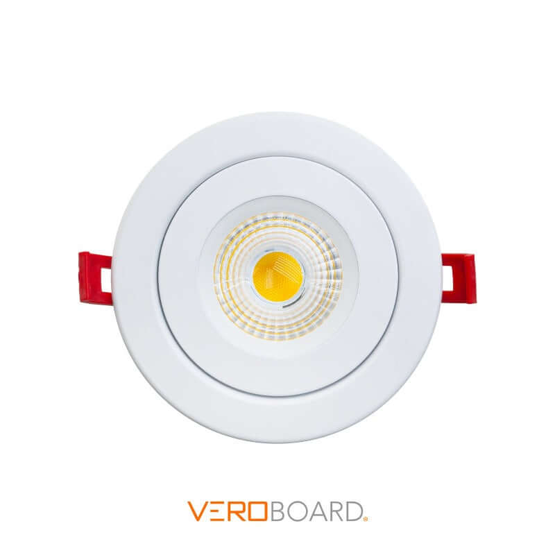 4 inch Floating Gimbal Recessed LED Downlight / Ceiling Light LED-4-S9W-1224V-5CCTWH-EFG, 12-24V 9W 5CCT, gekpower