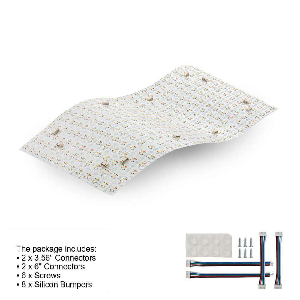 Normal Backlight Flex Flexible RGBW LED Backlight Sheet for behind Stone and Glass β GekPower