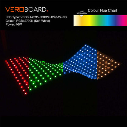 Flexible LED Backlight Sheet - RGB2.7K Soft White