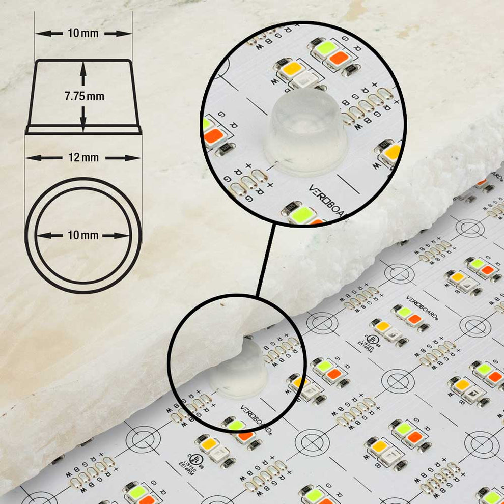 Normal Backlight Flex Flexible RGBW LED Backlight Sheet for behind Stone and Glass β GekPower
