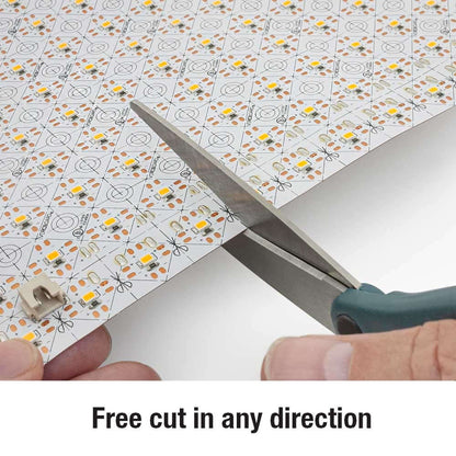 Flexible LED Light Sheet for behind Stone and Glass, 24V 24W 3000K (Warm White) - gekpower