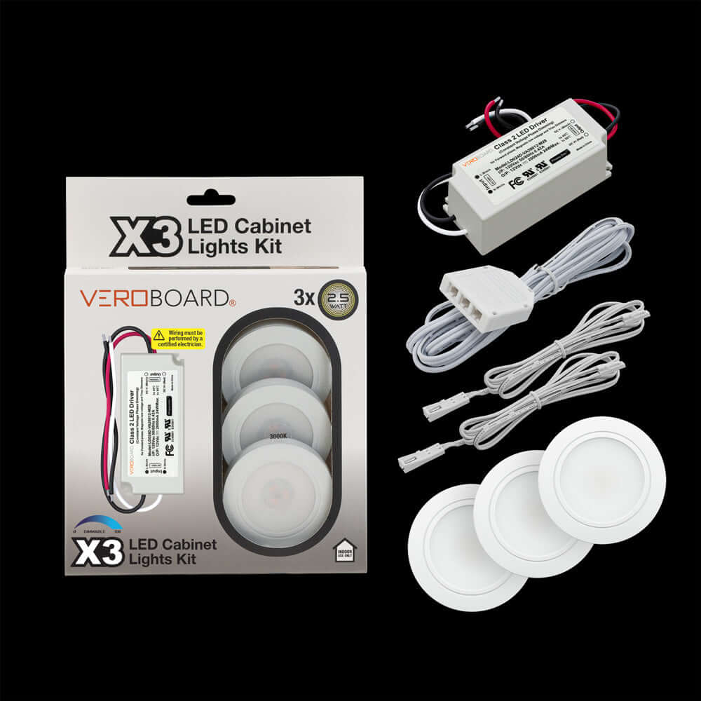666561433420 - VBUN-25-12-W3K-X3J Retrofit Cabinet Light Kit - Pack of 3