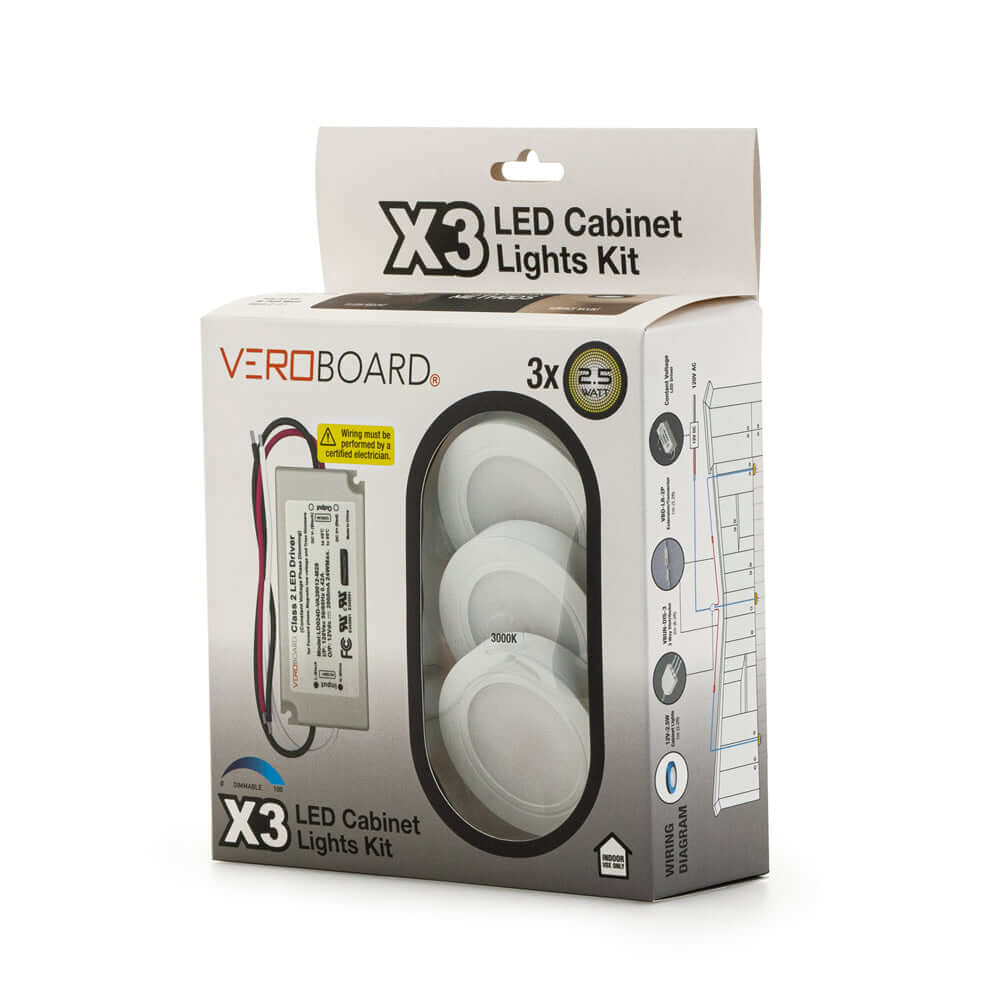 666561433420 - VBUN-25-12-W3K-X3J Retrofit Cabinet Light Kit - Pack of 3