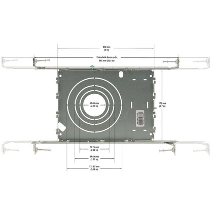 666561433802 - MP-UNV-23345 Universal Mounting Plate - Easy Install