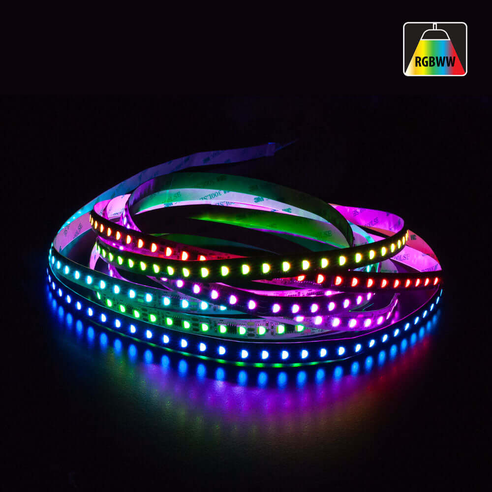 5M Indoor LED Strip 5050 RGBW - Addressable TM1814