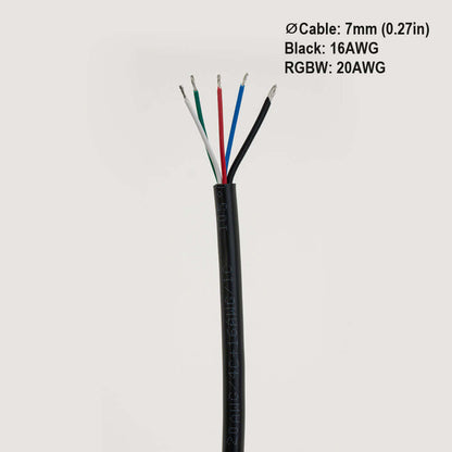 RGBW Cable 20AWG 1ft - High Quality Electrical Wire