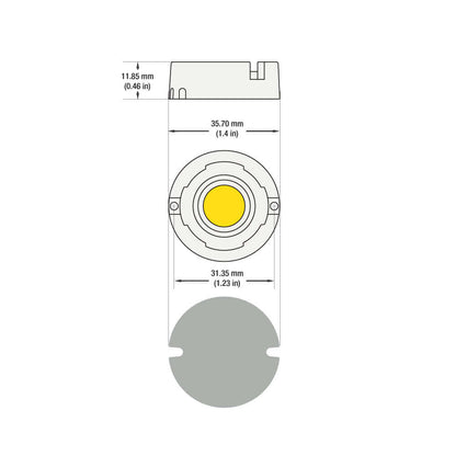 Paragon G11 COB LED Module 120V 12W Warm White