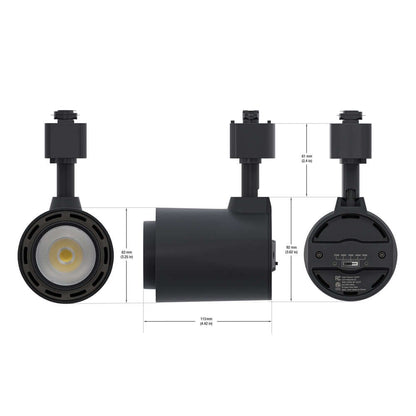 Black LED Track Light - VBD-LW-TRB20W-5C-B-XX