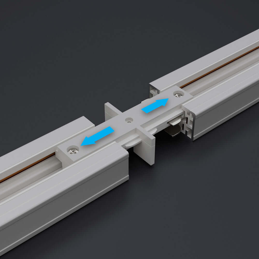 666561434403 - Track Mini Joiner White H-Type VBD-0333-MJW