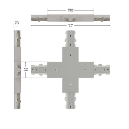 Track Cross Joiner White H-Type VBD-0337-CJW