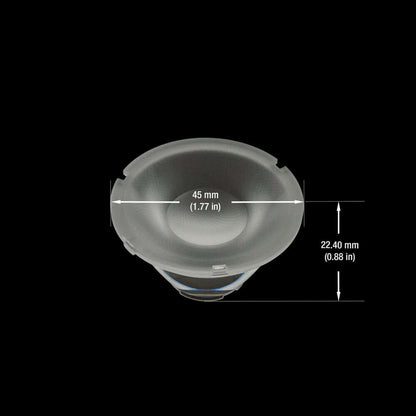 Track Head Lens LW-LENS-45-15 12W 15 Degree