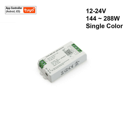CX-W01-P1-12A-DIMMER RF LED Light Dimmer Receiver 12-24V DC 2.4G Tuya App