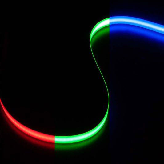 Custom cut Outdoor COB LED Strip Light, 24V 4.5(w/ft) RGB - per foot