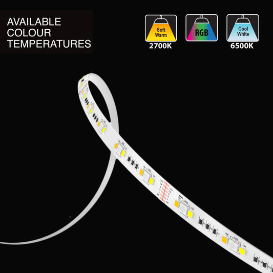 Dals 3M(10ft) Smart Indoor LED Strip DCP-TAP10FT, 24V 9W 700Lm CCT(2.7K+RGB+6.5K)