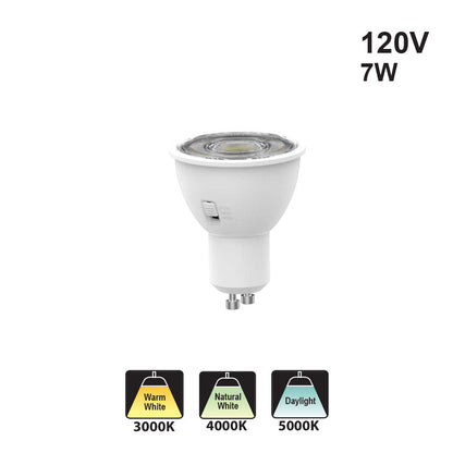 Votatec GU10 LED – 3Way CCT Adjustable VO-GU10W7-120-3Way-S-D 120V 7W CCT(2.7K, 3K, 3.5K, 4K, 5K)