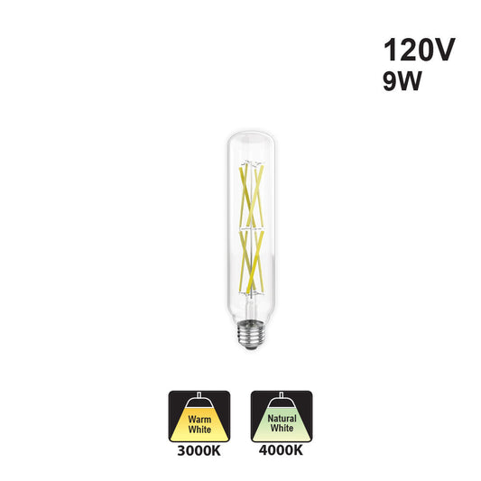 Votatec T40 Filament LED VO-FT40W9-26-30-D 120V 9W CCT(3K, 4K)