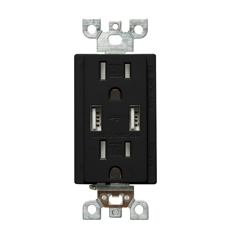 Votatec USB Charger & Duplex Receptacle (TR) TYPE A BAA-023D 125V 20A