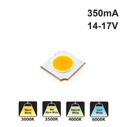 Constant Current COB LED Module, 350mA 5W CCT(3K, 3.5K, 4K, 6K) - GekPower