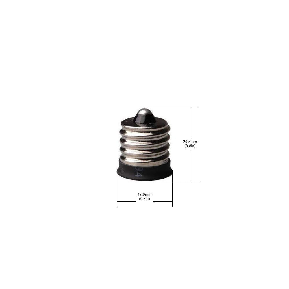 Intermediate Base - E17 to E12 Light Bulbs Adaptor, gekpower