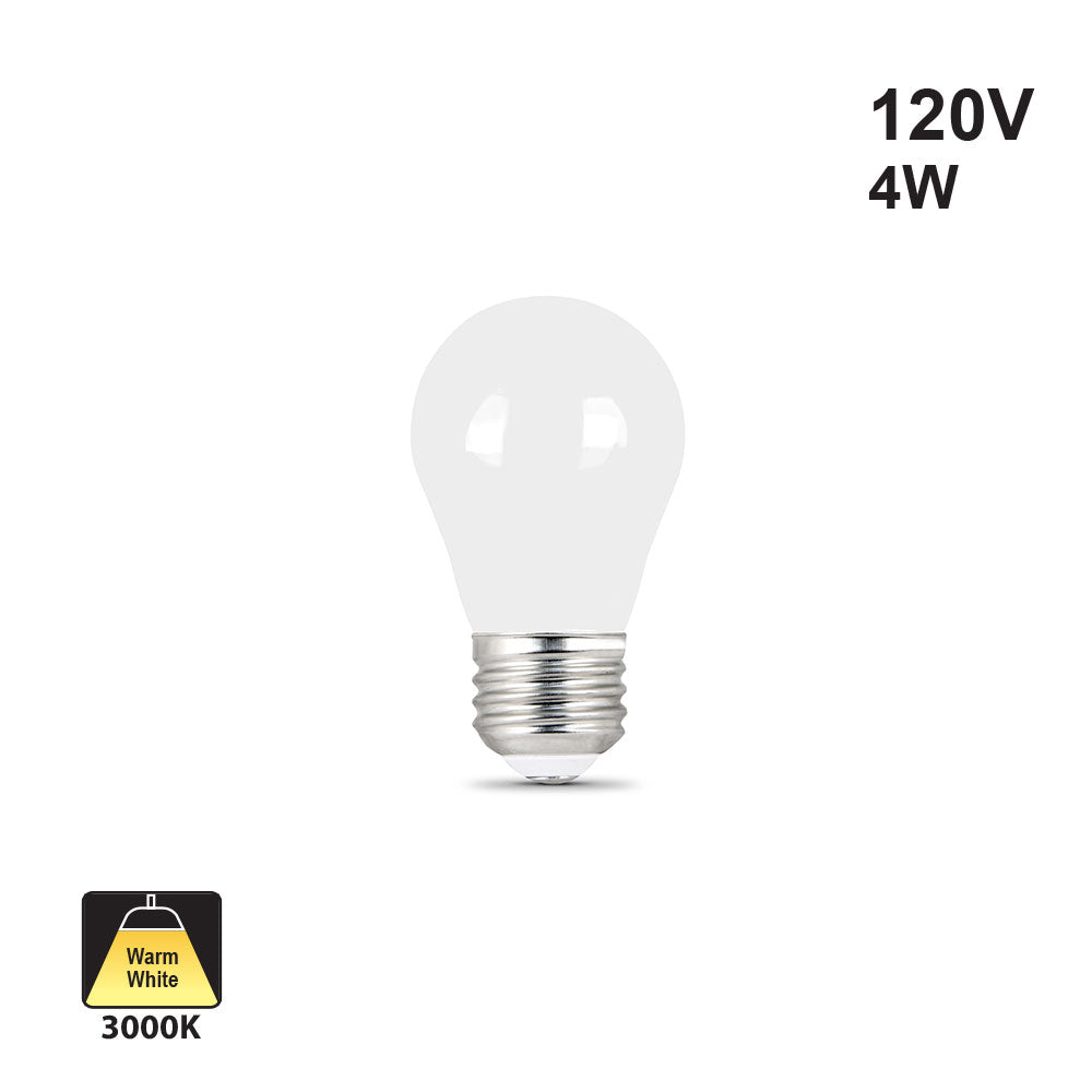 Votatec G15 Filament LED(Frosted) VO-FG15W4-26-30-F-D, 120V 4W CCT(3K)