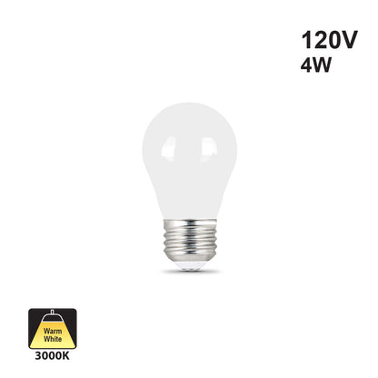 Votatec G15 Filament LED(Frosted) VO-FG15W4-26-30-F-D, 120V 4W CCT(3K)