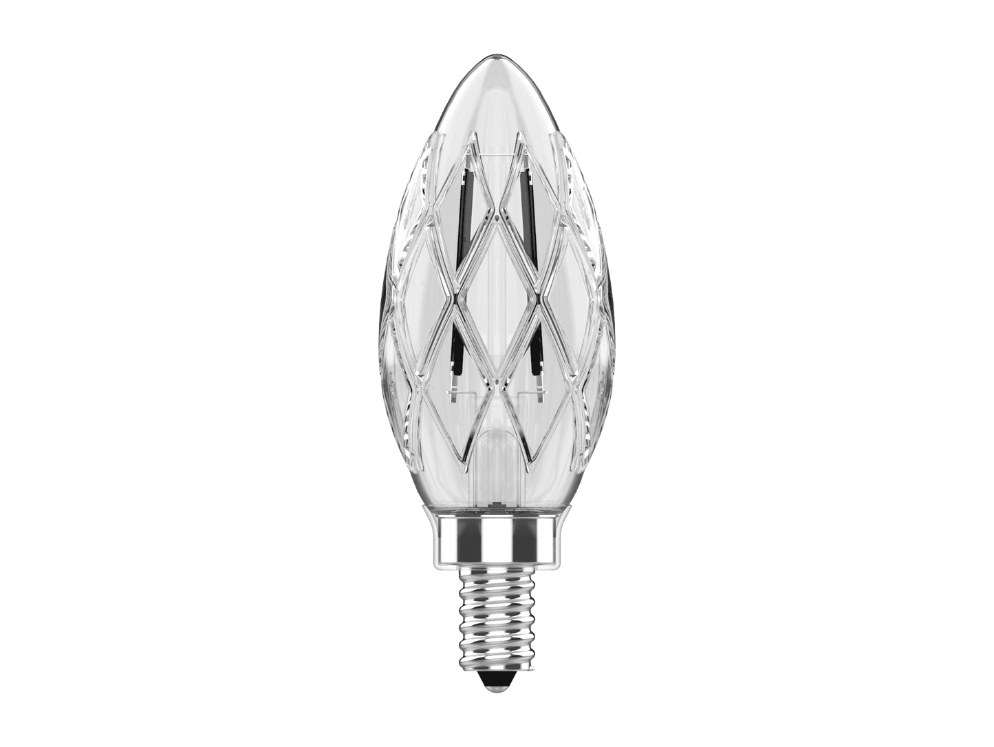 Votatec Cut Glass Candle Filament VO-FCAW5.5-12-30-D-CU 120V 5.5W CCT(3K)