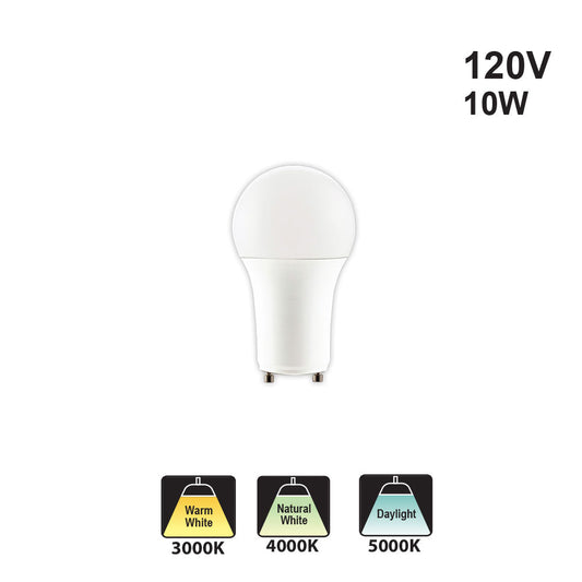 Votatec GU24 A19 LED VO-GU24A19W10-120 120V 10W CCT(3K, 4K, 5K)