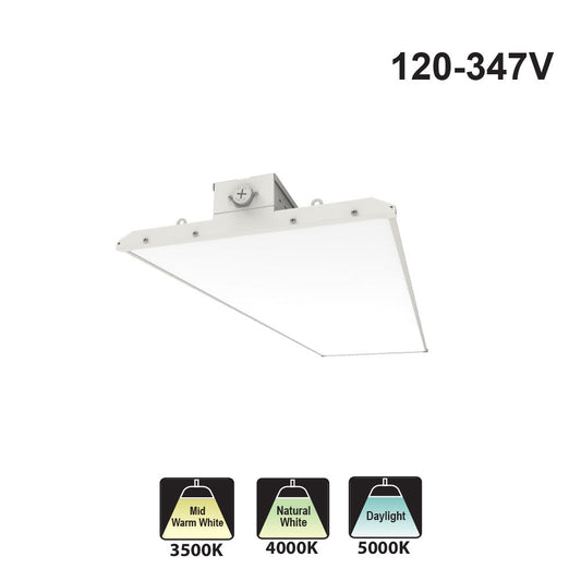 Votatec 4ft Linear High Bay – CCT & Power Adjustable (Sensor) VO-LHW220FT4-347-3WAY-D-S-EM 120-347V 110W, 160W, 220W CCT(3.5K, 4K, 5K)