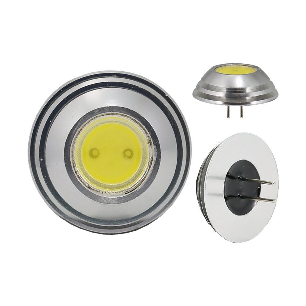 G4 Round COB Bi-Pin Disk LED 12V AC/DC 2W Cool White Back Pin, gekpower