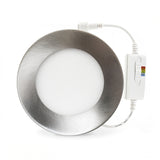 4 inch flat Round Panel Light LED-S9W-5CCTWH, 120V 9W - GekPower
