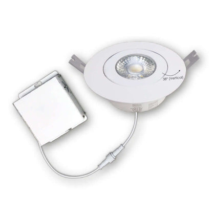 Votatec 4″ Gimbal Slim -5 way CCT VO-GRP4W10-120-D-5WAY 120V 10W CCT(2.7K, 3K, 3.5K, 4K, 5K)