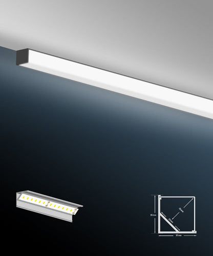 Corner Mount Square Linear Aluminum LED Channel