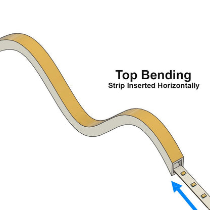 White Silicone Flexible LED Neon channel VBD-N1010-SF-W, per foot(30.5cm) SURFACE Mount
