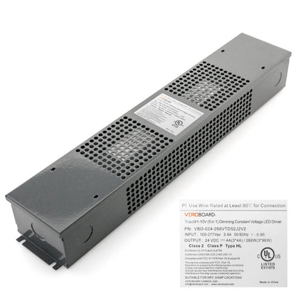 VEROBOARD 24V 288W(3*96W) Triac/ 0-10V Dimmable LED Driver (Multi Dimming +Junction Box ) VBD-024-288VTD52J2V2