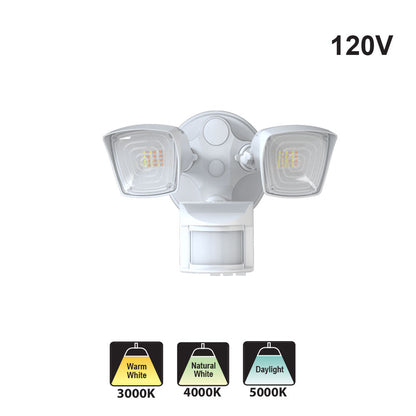 Votatec Motion Security Light -3CCT Adjustable SF18CR15C25W 120V 25W CCT(3K, 4K, 5K)