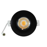 3 inch LED Recessed Light Gimbal 120V 8W 3CCT Black - GekPower