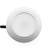 Round LED Cabinet Puck Light 12V 2.5W Silver Grey VBUN-R25-12V