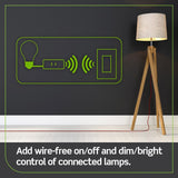 Decora Smart Anywhere LED/CFL/Inc Wire-Free 3-Way Dimmer Companion, On/Off/Dimming for Decora Smart Wi-Fi 2nd Gen, White
