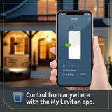 Leviton Decora Smart Wi-Fi Dimmer (2nd Gen) 120V 600W D26HD Easy control through mobile app
