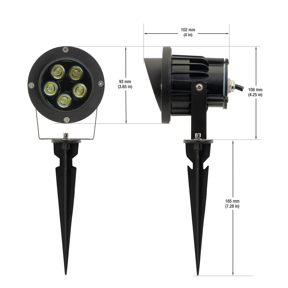 LED Landscaping Light 5 x 1W Spot Light, 6000K(Cool White)- gekpower