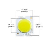 10W Constant Current COB LED Chip 6000K(Cool White), gekpower