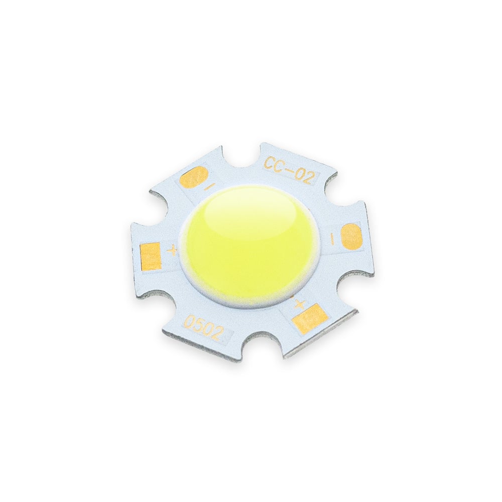 5W Constant Current COB LED Chip 6000K(Cool White), gekpower