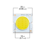 15W Constant Current COB LED Chip 6000K(Cool White), gekpower