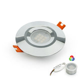 VBD-MTR-14C Low Voltage IC Rated Downlight LED Light Fixture, 2.5 inch Round Chrome, mr16 gekpower