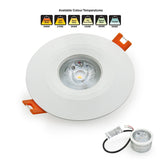 VBD-MTR-14W Low Voltage IC Rated Downlight LED Light Fixture, 2.5 inch Round White, mr16 fixture, gekpower