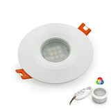 VBD-MTR-14W Low Voltage IC Rated Downlight LED Light Fixture, 2.5 inch Round White, mr16 fixture, gekpower