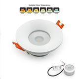 VBD-MTR-4W Low Voltage IC Rated Recessed LED Light Fixture, 2.5 inch Round White mr16 fixture, gekpower