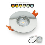 VBD-MTR-5C Low Voltage IC Rated Downlight LED Light Fixture, 2.5 inch Round Chrome mr16 fixture, gekpower